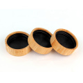 45ml 60ml 90ml bamboo shell glass jar with bamboo  lid on sale